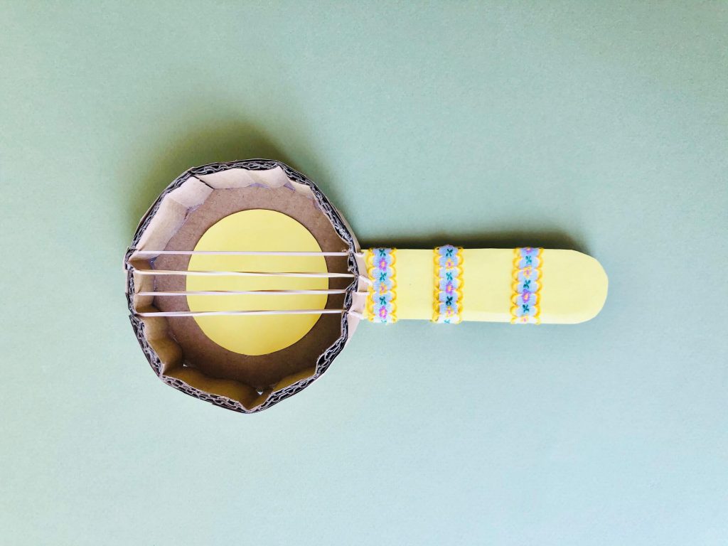 Amazing Cardboard Banjo Toy Made For Kids