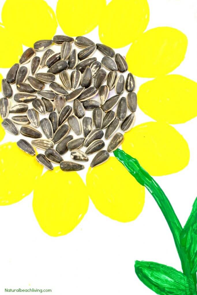 Amazing DIY Sunflower Craft For KidsSunflower Art &amp; Crafts With Seeds
