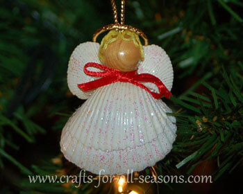 Amazing Glittery Seashell Angel Ornament Craft For Kids