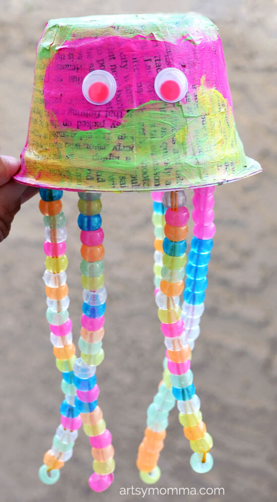 Amazing Jelly Fish Craft Using Recycled Plastic CupsRecycled Yogurt Cup Animals