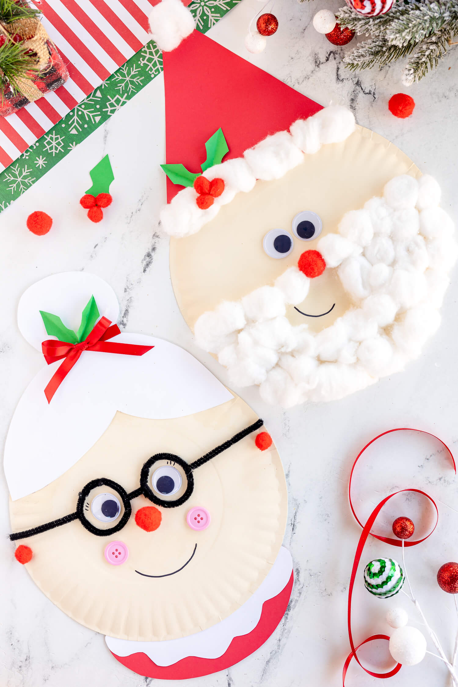 Amazing Paper Plate & Cotton Balls Santa Craft For Kids Paper Plate Santa Craft Ideas for Kids