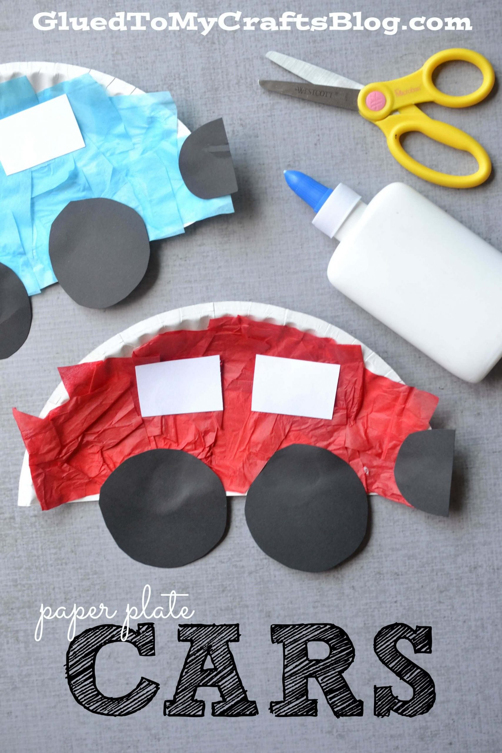 Amazing Paper Plate Cars Craft For Kids To MakeTransportation Art &amp; Craft Projects for Toddlers 