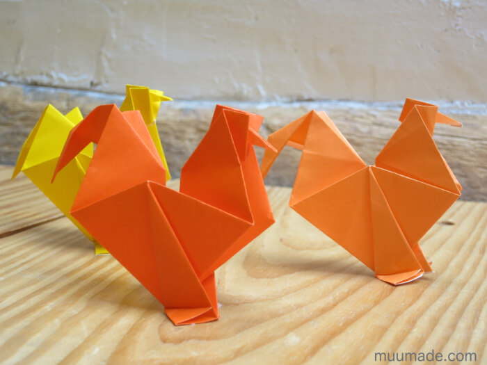 Amazing Rooster Craft Project For Kindergartners DIY Chinese Zodiac Animal Origami Projects