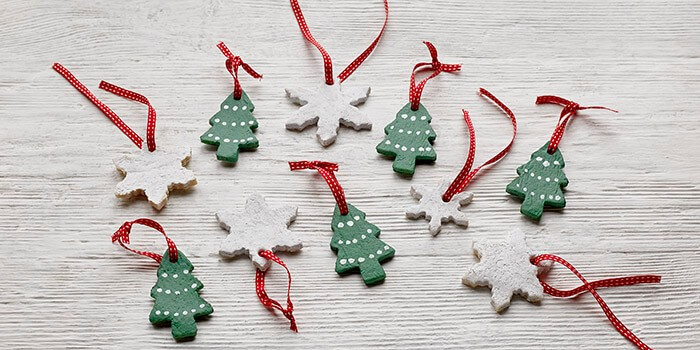 Amazing Salt Dough Tree & Snowflake Ornamental Christmas DIY Craft Activity Handmade Salt Dough Ideas For Christmas