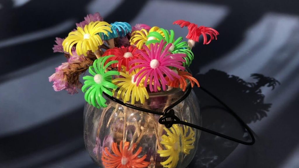 Amazing Straw flower & Vase Craft Idea For Kids Beautiful Flower Crafts Using Straw