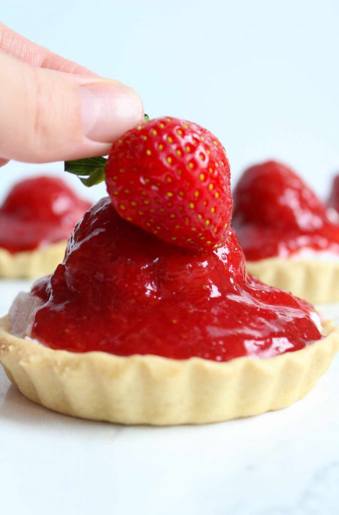 Amazing Strawberry Tartlet Recipe With Jelly