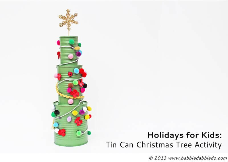 Amazing Tin can Christmas Tree Craft DIY IdeaTin can Crafts for Christmas