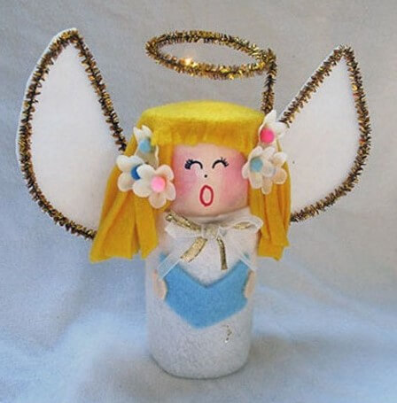 Amazing Toilet Roll Angel Craft For Kids & ToddlersSimple Toilet Roll Angel Crafts