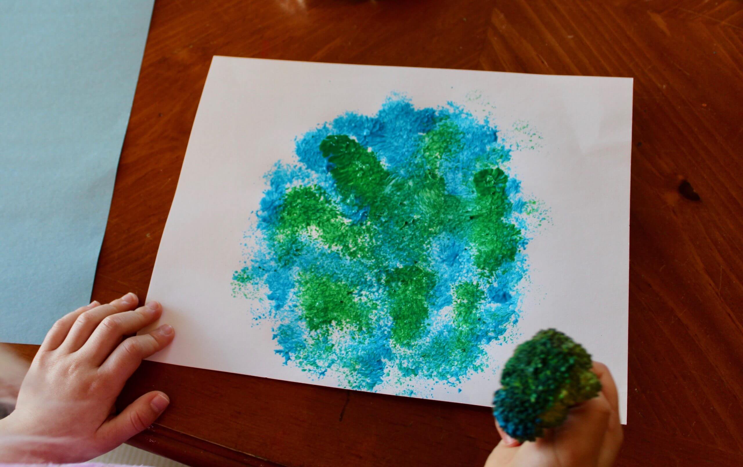 Amazing Vegetable Stamping Art For Environment DayStamping Art Ideas for Earth Day