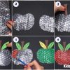 Apple Painting Art With Bubble Wrap For Kids - Step by Step Tutorial