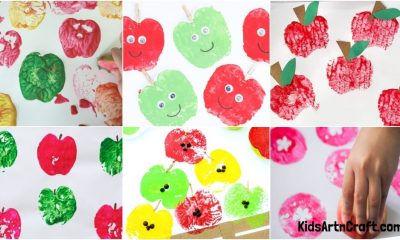 Apple Stamping Art Ideas for Kids