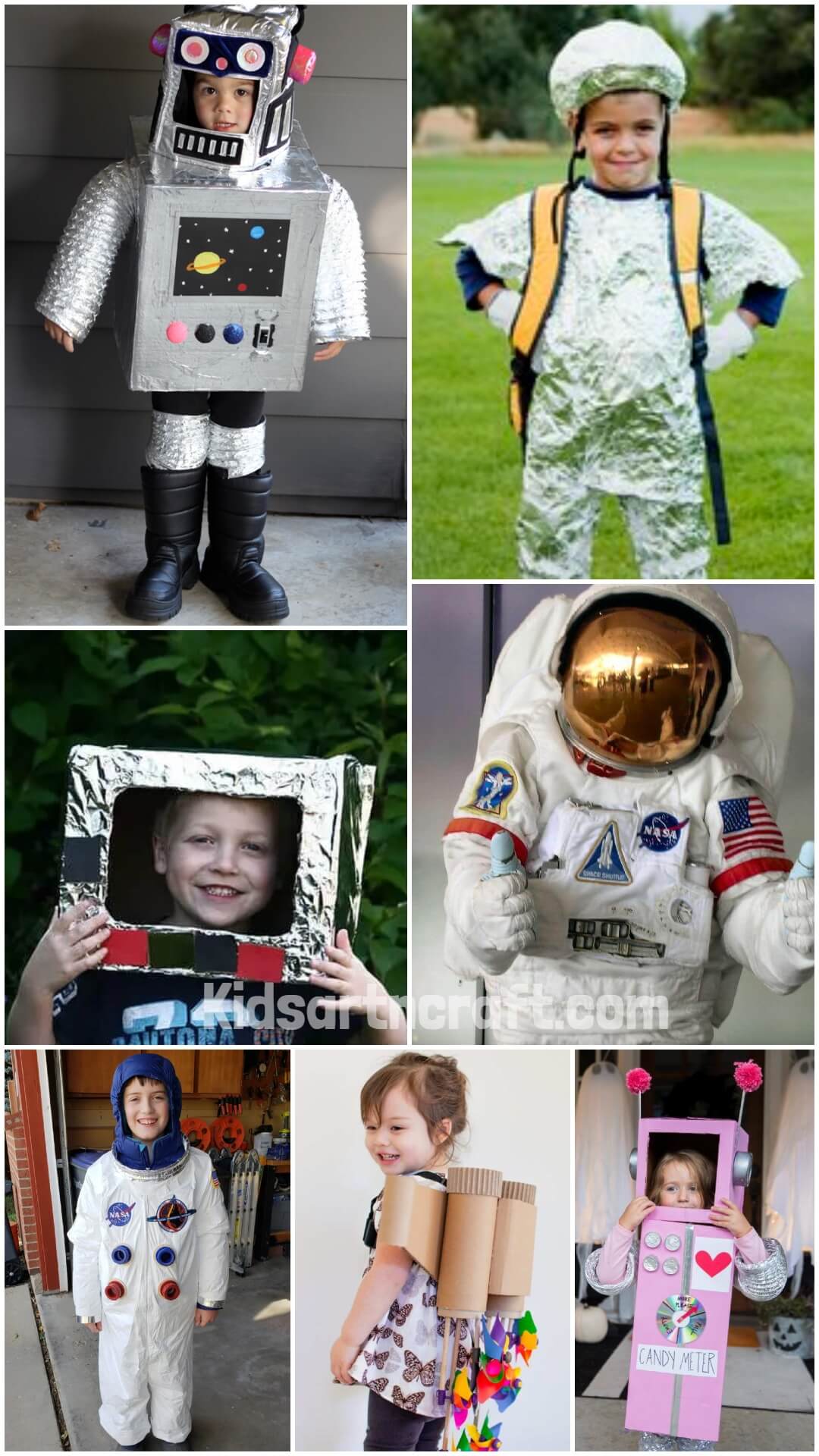 DIY Astronaut Costume Using Household Items