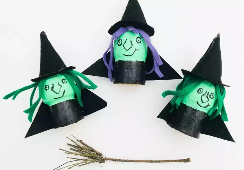 Attractive Witch Craft For Halloween Decorations DIY Witch Craft Ideas For Halloween