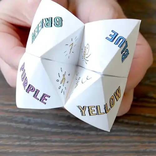 Awesome Fortune Teller Origami Craft Fun Activity