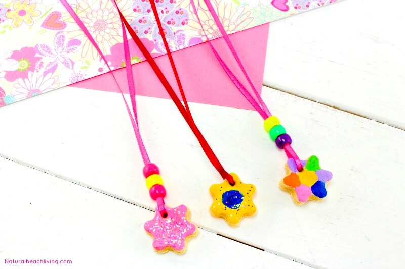 Awesome Mother's Day Salt Dough Necklace Gift Idea