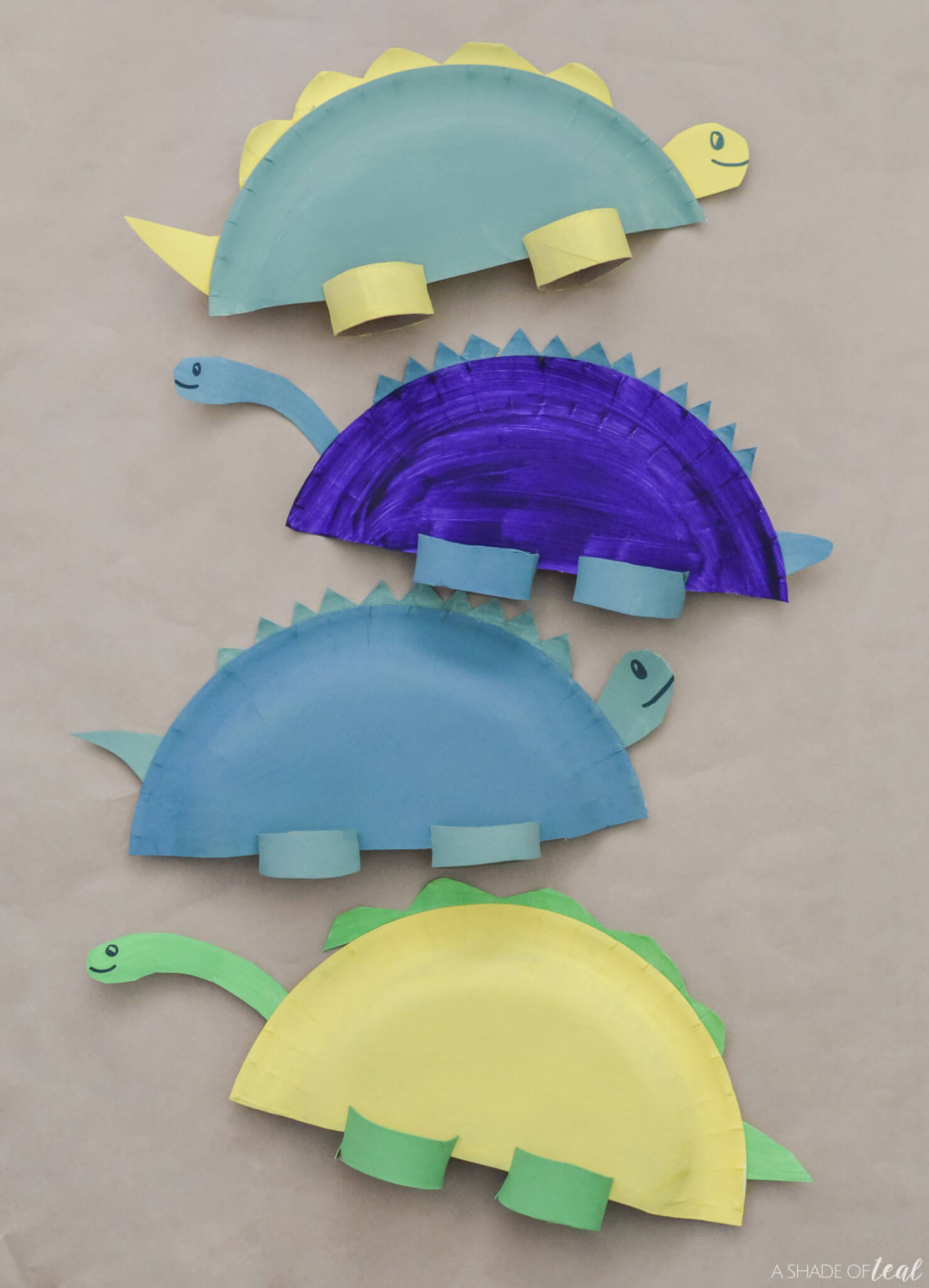 Awesome Paper Plate Dinosaur Craft Using Paper Towel Roll Made In 30 Minutes