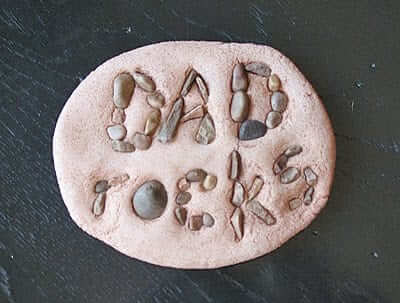 Awesome Salt Dough Paper Rock Craft Idea for Father's Day Salt Dough Ideas for Father's Day