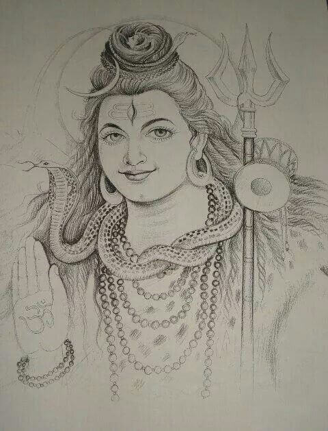 Awesome Shivji Drawing Ideas For KidsShiv Ji Drawing &amp; Painting Ideas
