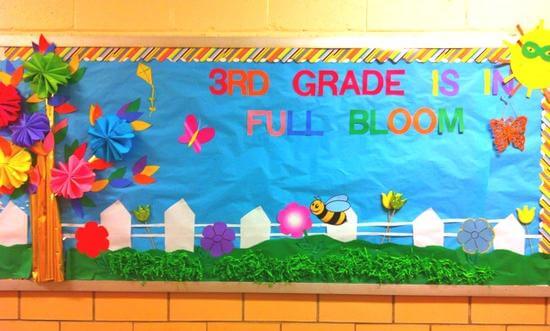 Awesome Spring Bulletin Board Classroom Decoration Idea For 3rd Grade