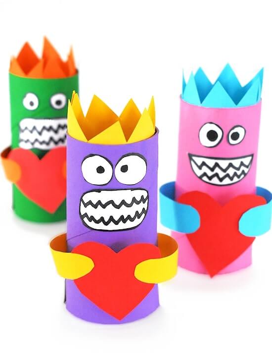 Awesome Toilet Paper Roll Monsters Craft For KidsToilet paper roll monsters craft ideas
