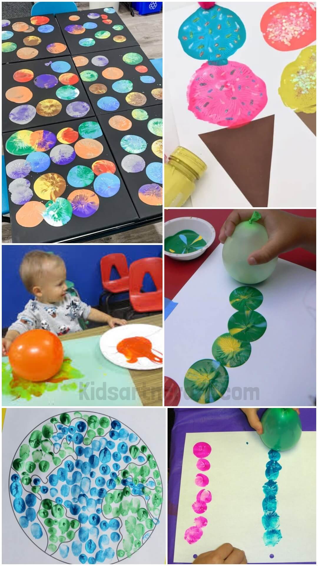 Balloon Stamping Art Ideas for Kids