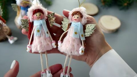 Beautiful & Pretty Handmade Christmas Angels DIY Ideas For Kids