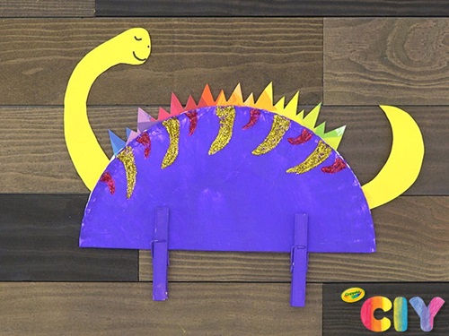 Beautiful Dinosaur Paper Plate Craft For Kids