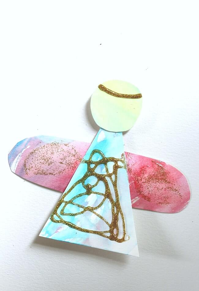 Beautiful Paper & Glitter Angel Crafts For Sunday School