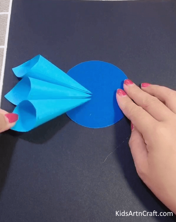 Step By Step Pasting Petals Of Beautiful Paper Flower Craft with Instructions