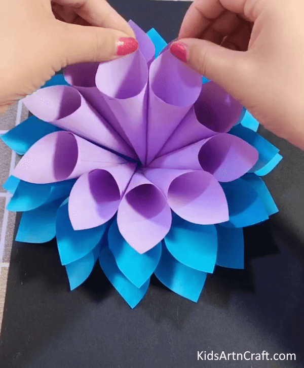 Simple Way Of Crafting Beautiful Paper Flower For Kids 