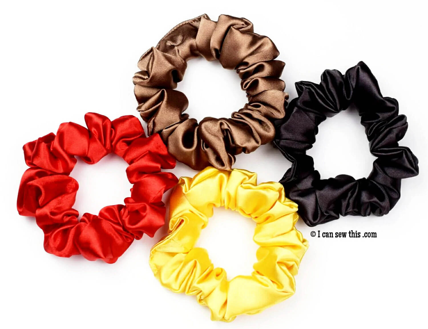 Beautiful Satin Hair Scrunchies DIY Craft Idea for Girls