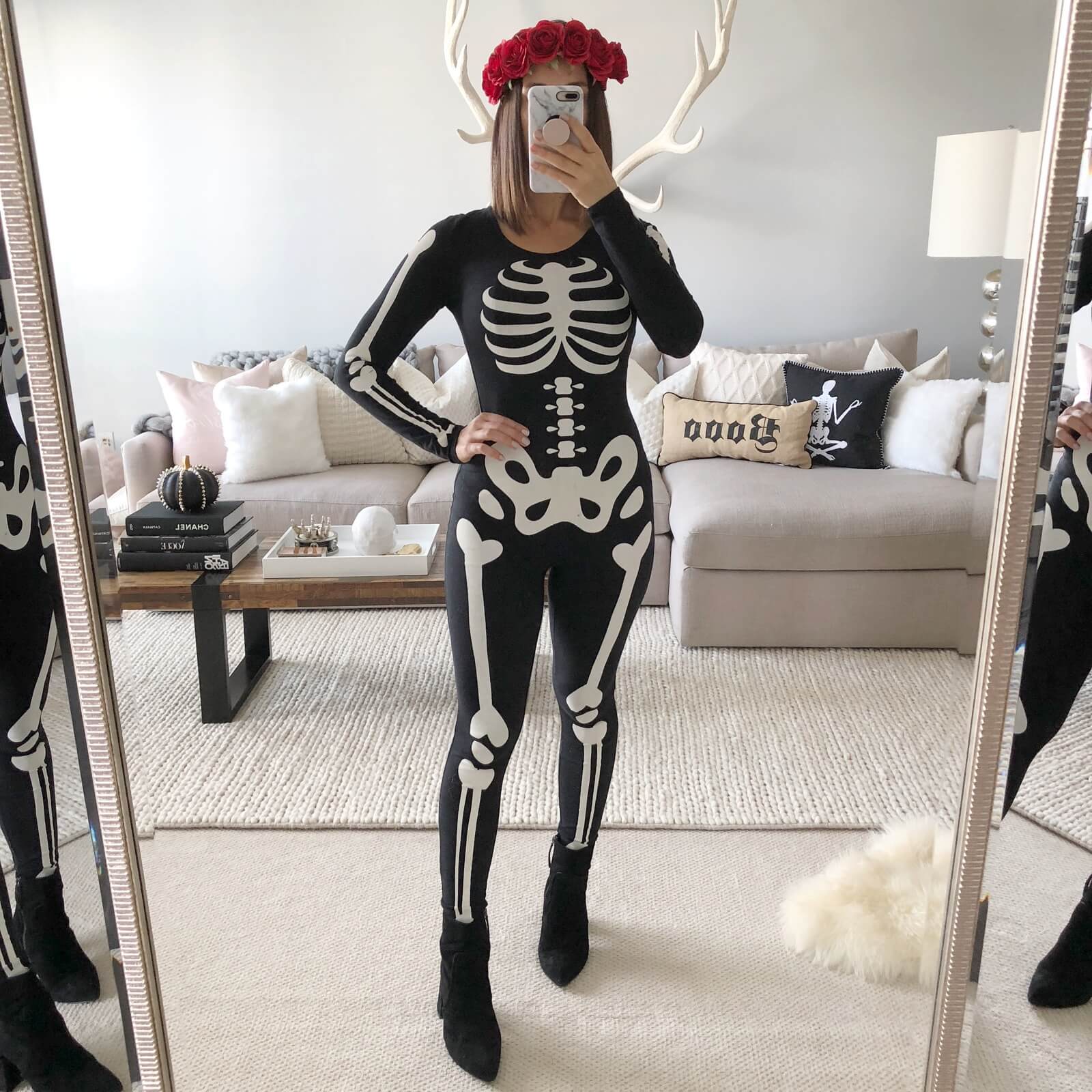 Beautiful Skeleton Costume Idea For Adults