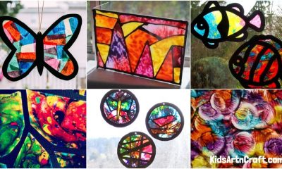 Beautiful Stained Glass Wax Paper Crafts