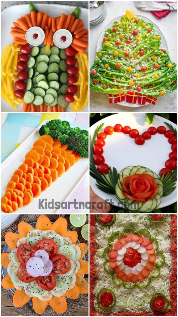 Animal Arts With Vegetables Kids Art & Craft