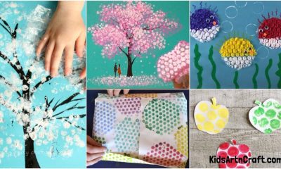 Bubble Wrap Stamping Art Ideas for Kids