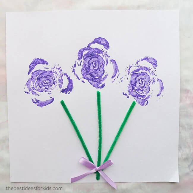 Celery Stamped Flower Craft Ideas For Children's Fun ActivitiesStamping Flower Art Ideas 