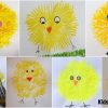 Chick Fork Paintings For Toddlers