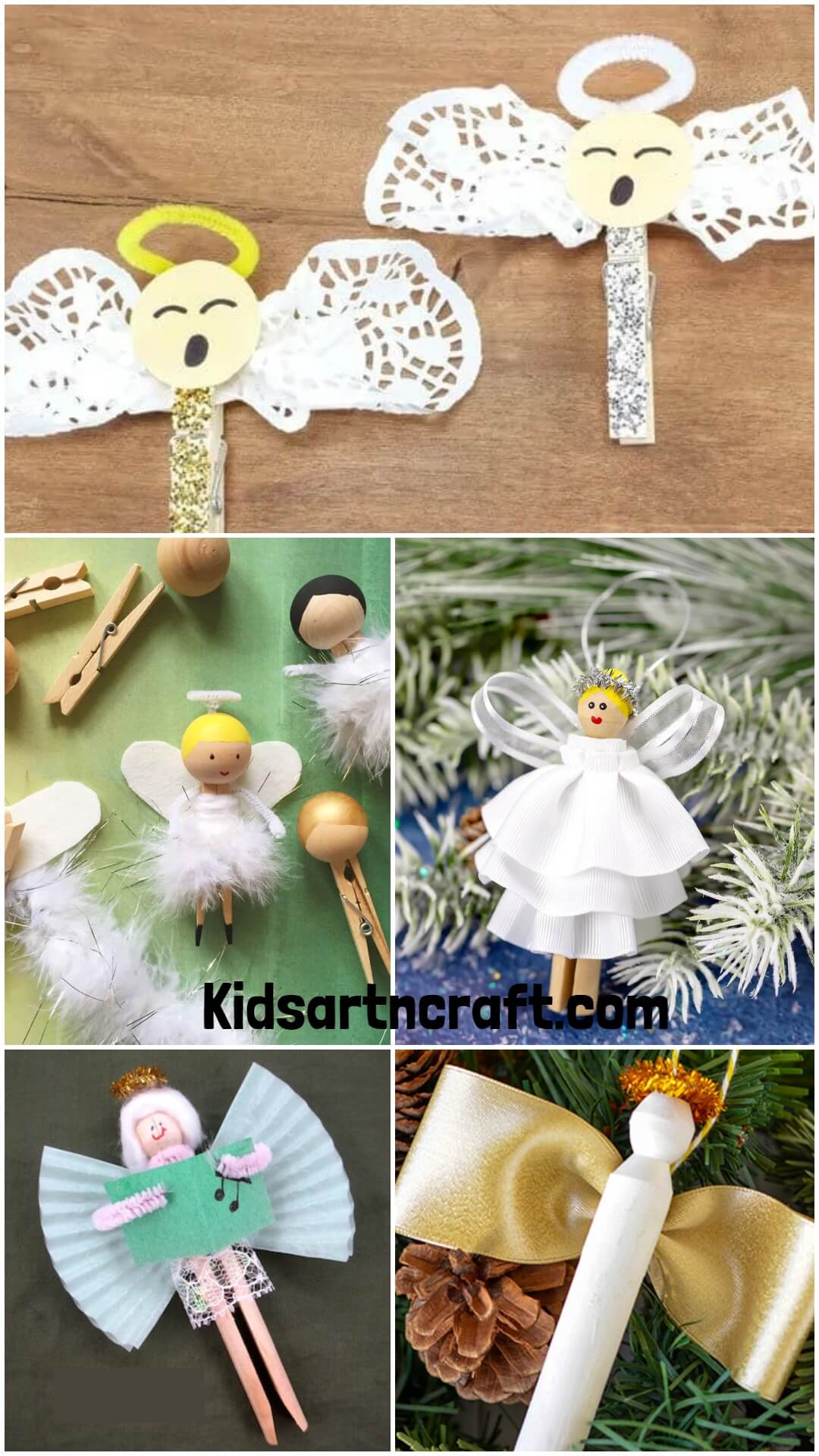 Clothespin Angel Crafts For Kids