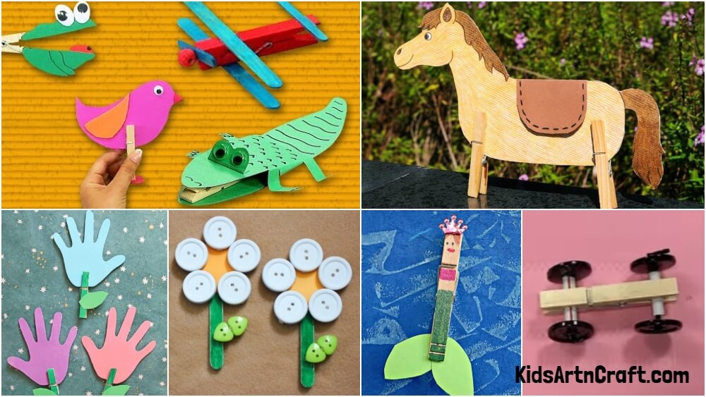 Clothespin Crafts & Activities for Toddlers