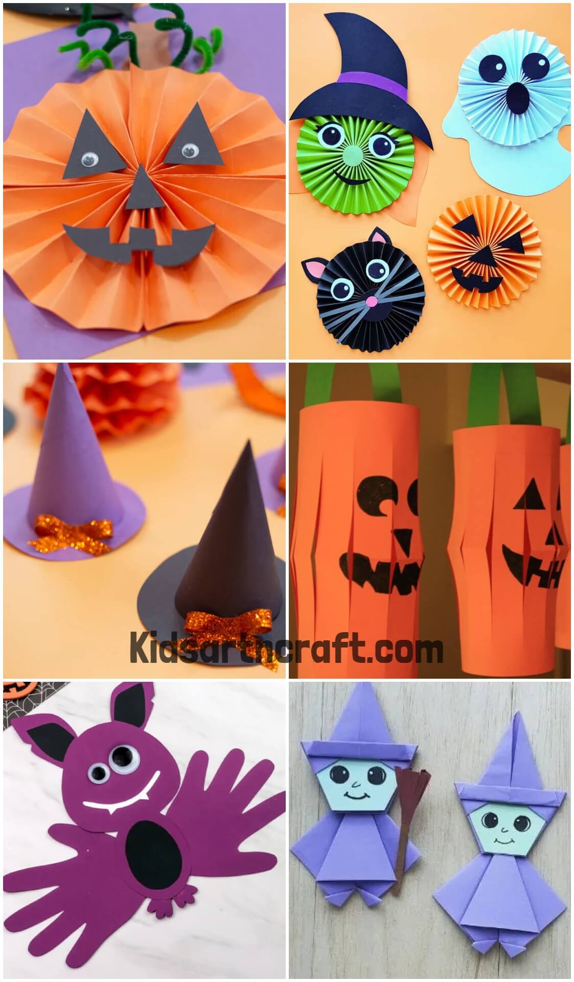Construction Paper Crafts for Halloween