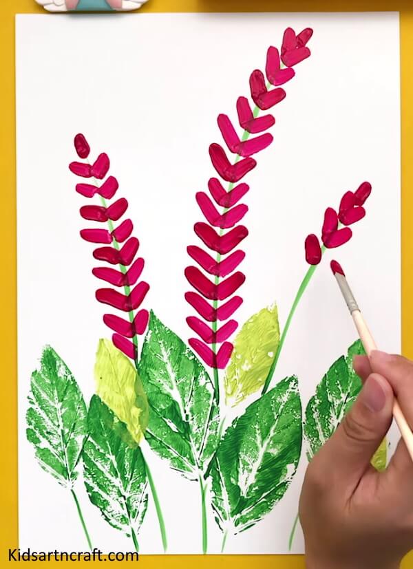 Easy To Make A Creative Leaves Painting Idea