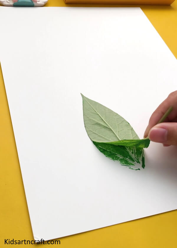 Simple To Make Leaves Stamp Idea For Kids