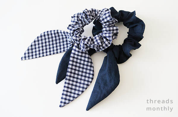 Cool Black & White Hair Scrunchies DIY Craft Idea for Girls