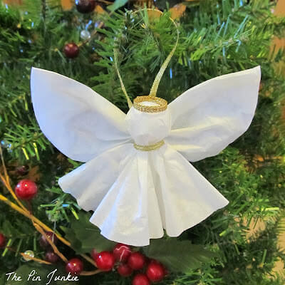 Cool Coffee Filter Angel Ornaments Craft DIY