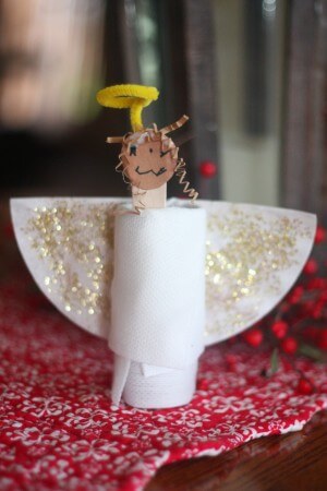 Cool Glittery Toilet Roll Angel Craft For ToddlersSimple Toilet Roll Angel Crafts