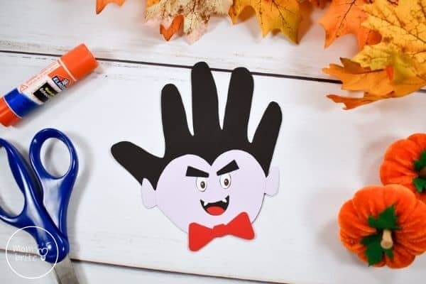 Cool Handprint Paper Vampire Craft Ideas for Kids