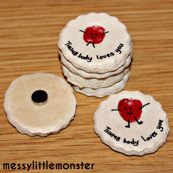 Cool Mother's Day Salt Dough Magnets Gift DIY Idea Mother's Day Salt Dough Ideas
