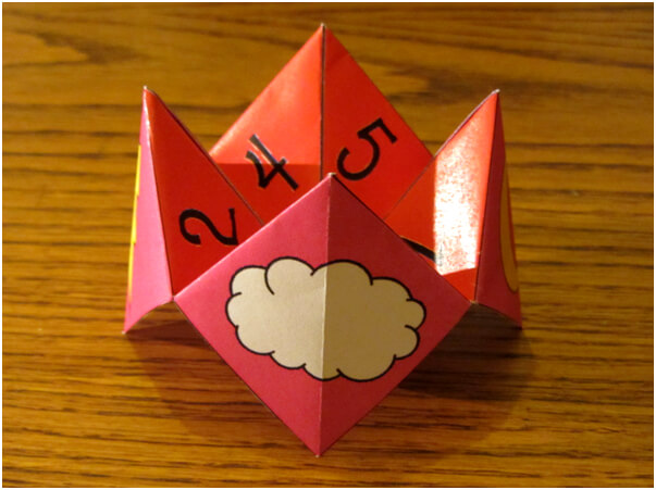 Cool Weather Theme Fortune Teller Origami Craft Idea Fortune Teller Origami Crafts
