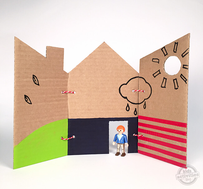 Creative Play House For Toddlers Using Cardboard