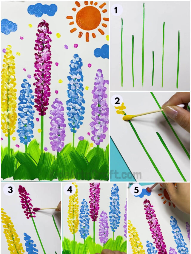 Colorful Trees Painting Step By Step Tutorial Kids Art Craft